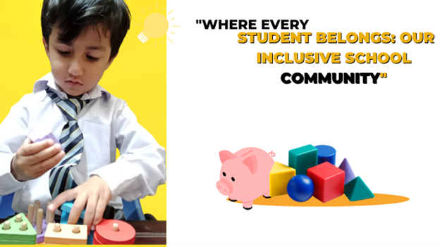 A banner with text "WHERE EVERY STUDENT BELONGS: OUR INCLUSIVE SCHOOL COMMUNITY" promoting Gateway Inclusive School.