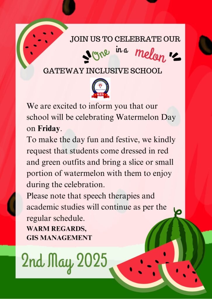 Watermelon Day Activity at Gateway Inclusive School (2025)