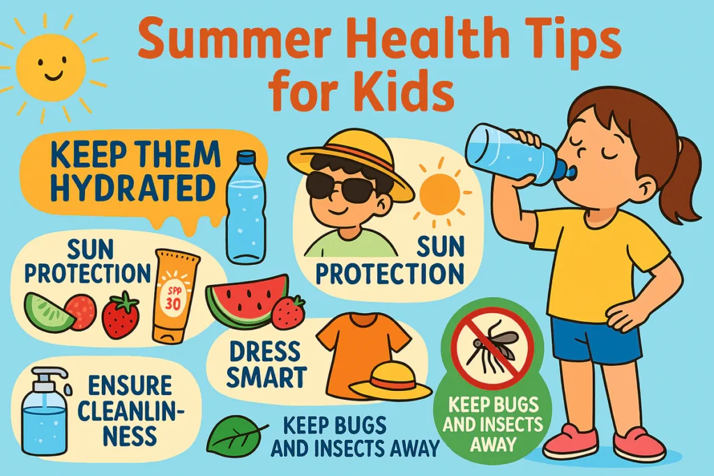 Protect your child from the summer heat with these easy and effective health tips. From hydration to diet and sun safety, here’s a guide every Pakistani parent needs.
