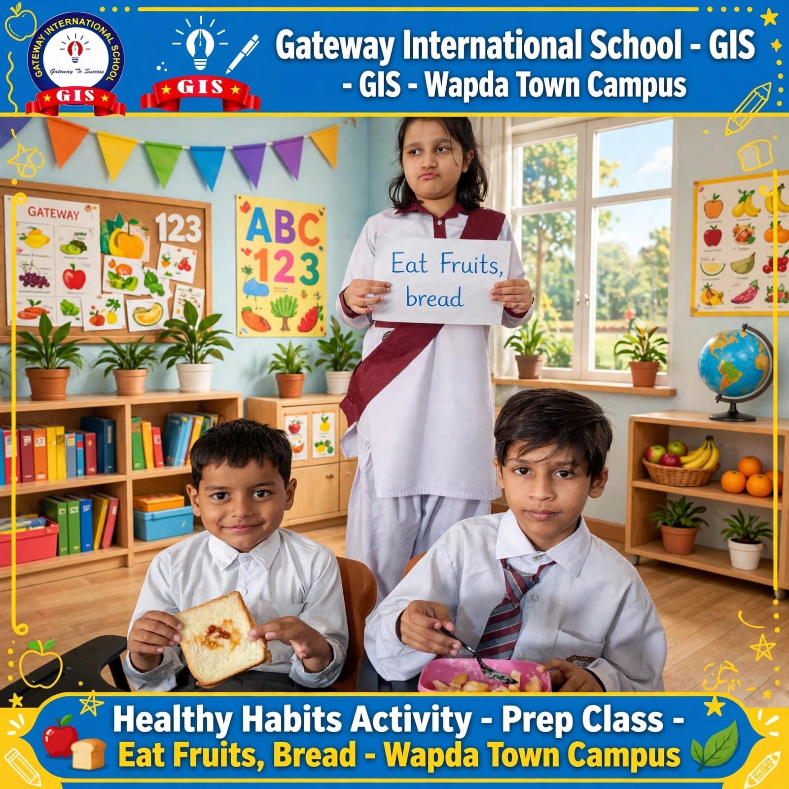 Healthy Habits for Kids Class Prep Activity at Gateway International School Lahore