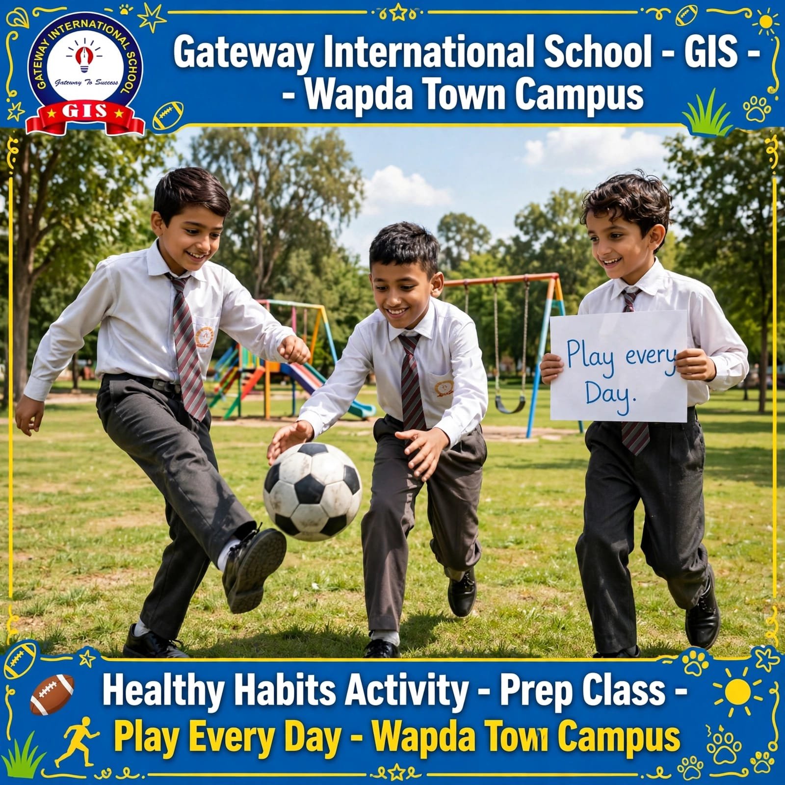 Healthy Habits for Kids Class Prep Activity at Gateway International School Lahore