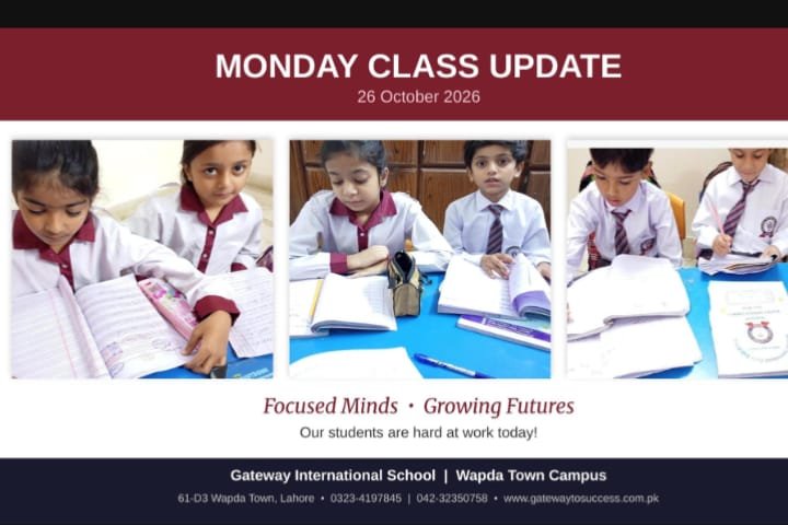 Classroom Routine at Gateway International School Lahore